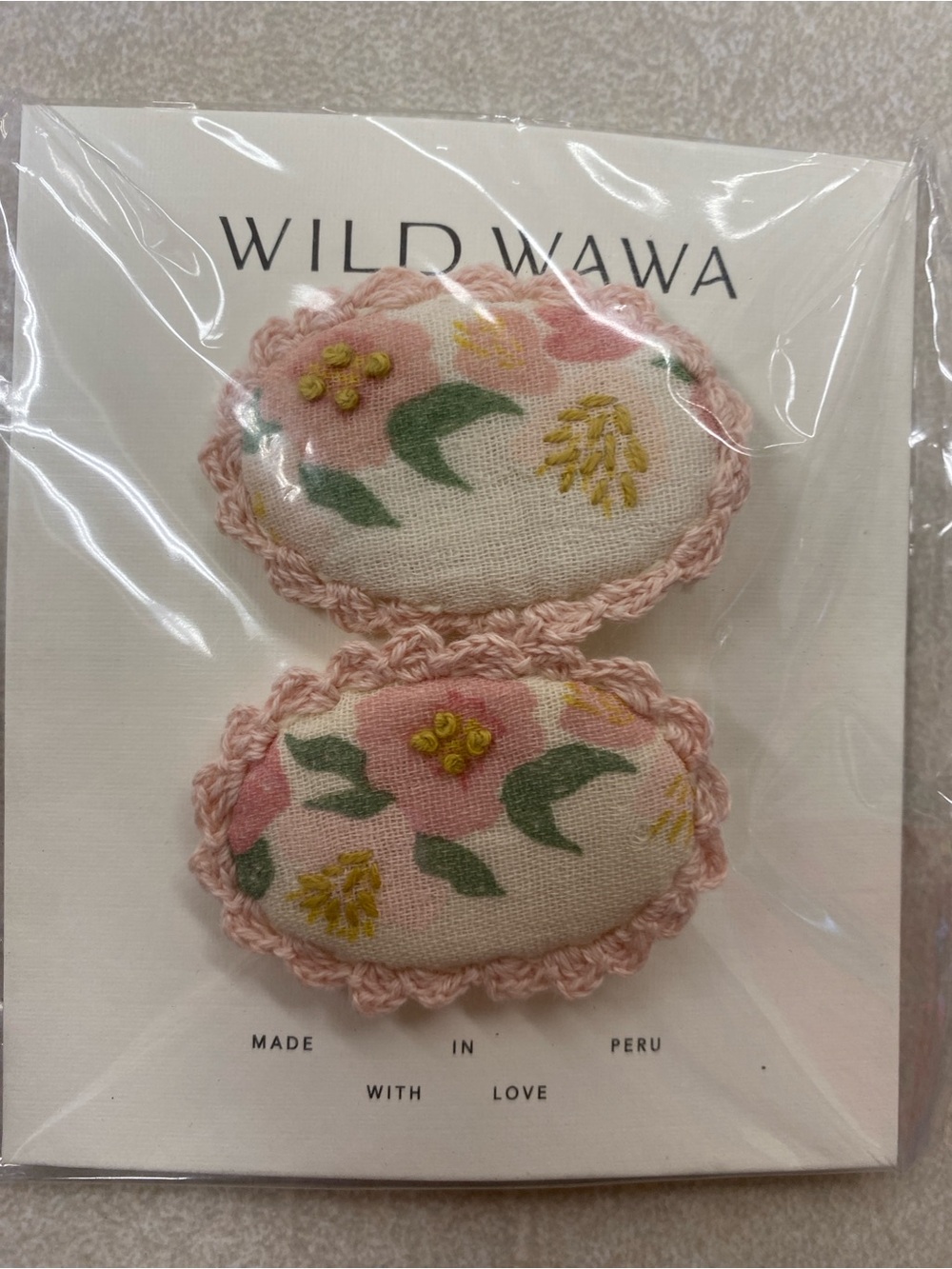 Wild Wawa Pink Rose Reverie Clip Set / NIB